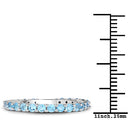 0.94 Carat Genuine Swiss Blue Topaz .925 Sterling Silver Ring