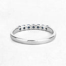 0.22 Carat Genuine Blue Diamond 14K White Gold Ring (I1-I2)