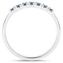 0.22 Carat Genuine Blue Diamond 14K White Gold Ring (I1-I2)