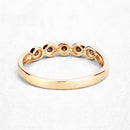 0.19 Carat Genuine Champagne Diamond 14K Yellow Gold Ring (I1-I2)