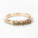 0.46 Carat Genuine Yellow Diamond 14K Yellow Gold Ring (I1-I2)