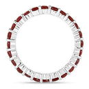 1.63 Carat Genuine Ruby 14K White Gold Ring