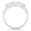 1.50 Carat Genuine Lab Grown Diamond 14K White Gold Ring