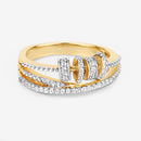 0.20 Carat Genuine White Topaz .925 Sterling Silver Ring