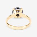 3.00 Carat Genuine Black Diamond 14K Yellow Gold Ring