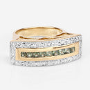 1.08 Carat Genuine Green Sapphire .925 Sterling Silver Ring
