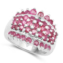 2.70 Carat Genuine Ruby .925 Sterling Silver Ring
