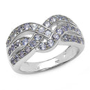 1.26 Carat Genuine Tanzanite .925 Sterling Silver Ring