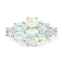 2.16 Carat Genuine Ethiopian Opal .925 Sterling Silver Ring