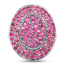 3.11 Carat Genuine Ruby .925 Sterling Silver Ring