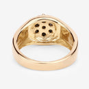 0.91 Carat Genuine Black Diamond .925 Sterling Silver Ring