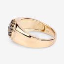 0.91 Carat Genuine Black Diamond .925 Sterling Silver Ring