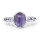 3.82 Carat Genuine Tanzanite .925 Sterling Silver Ring