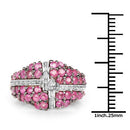14K Yellow Gold Plated 1.70 Carat Genuine Ruby .925 Sterling Silver Ring
