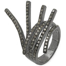 1.53 Carat Genuine TLB Diamond .925 Sterling Silver Ring
