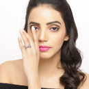 1.63 Carat Genuine Tanzanite .925 Sterling Silver Ring