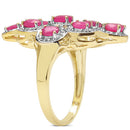 1.98 Carat Genuine Ruby .925 Sterling Silver Ring