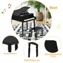 30-Key Wood Toy Kids Grand Piano with Bench