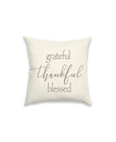 Morgan Home Typography 18×18 Decorative Pillow