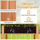 Raised Garden Bed with Trellis Wooden Elevated Planter Box with Legs