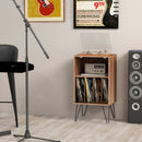 Record Player Stand with Charging Station