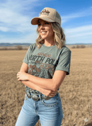 Reindeer North Pole Rodeo Graphic Tee