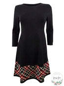 Jessica Howard Plus Size Printed-Hem Sweater Dress, Petite Medium
