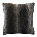 Madison Park Zuri Faux Fur Throw Pillows for Couch Bed, 20x20, Chocolate