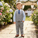 Nautica 3-PC. Sharkskin Vest, Shirt and Tie Set, Little Boys, Size 2T