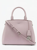 DKNY Paige Leather Medium Satchel, in Light - Lavender
