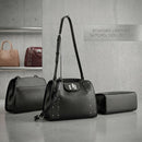 Calvin Klein Clementine Mercury Leather and Celestial Stud Embellished Crossbody