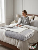 Madison Park Elma Oversized Textured Plush Throw