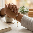 Giani Bernini Two-Tone Beaded Bolo Bracelet in Sterling Silver/18k Gold-Plate