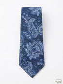Michael Kors Mens Fine Line Paisley Tie, OS/Slate