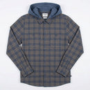Hurley Mens Crowley Washed Hooded Long Sleeve Shirt, Size Small