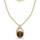Charter Club Crystal Pendant Necklace in 18K Rose Gold Plate