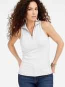 Thalia Sodi Zip-Front Halter Top, Size XS