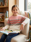 Epic Threads Girls Striped Chenille Sweater, Size Small