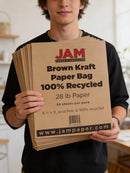 Jam Paper Matte 28lb Paper – 8.5 x 11 Letter – Brown Kraft – 50 Sheets/Pack