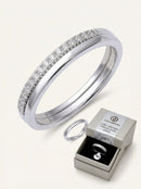 Giani Bernini Cubic Zirconia Band in Sterling Silver, Size 8