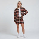 Volcom Juniors Frochickie Plaid Zip-Front Jacket, Size Large