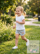 Ideology Little Girls Rainbow Heart Shorts, Size 2T