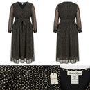 Lucky Brand Plus Dot Print Maxi Dress, Size 3X