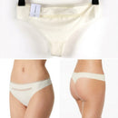Calvin Klein Invisibles Mesh-trim Thong, Ivory, Small