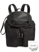 Steve Madden Boomer Backpack W/ Removable Belt Bag-Black