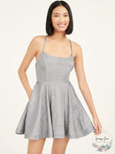 Speechless Spaghetti Strap Square Neck Mini Fit Cocktail Dress, Size 9