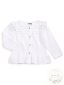 Blueberi Boulevard Little Girls Ruffled Cardigan, Size 5