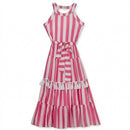 Rare Editions Girls Striped Tassel Dress, Size 12