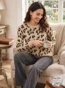 Planet Gold Juniors Animal-Print Sweater