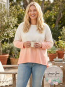Jessica Simpson Juniors Cotton Dip-Dyed Sweatshirt, Size Small